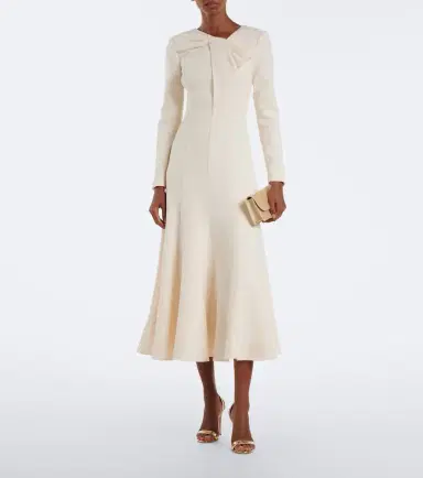 Roland Mouret Bow-detail wool crêpe cocktail dress | Thumbnail 5