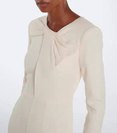 Roland Mouret Bow-detail wool crêpe cocktail dress | Thumbnail 6