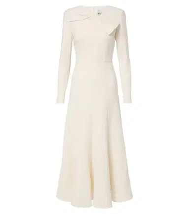Roland Mouret Bow-detail wool crêpe cocktail dress | Thumbnail 1