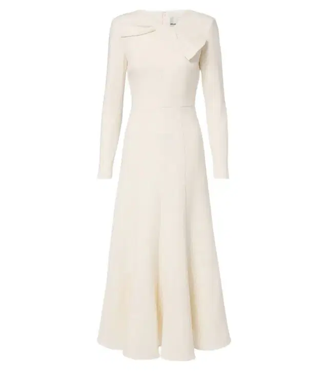 Roland Mouret Bow-detail wool crêpe cocktail dress