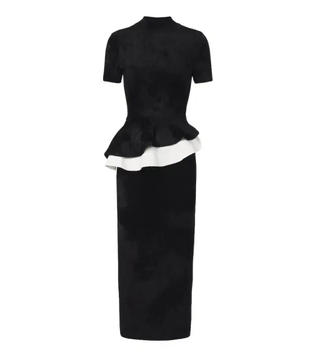 Roland Mouret Paneled peplum cocktail dress