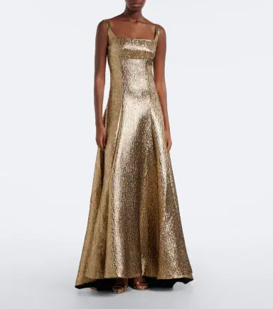 Roland Mouret Lamé jacquard gown | Thumbnail 4 Roland Mouret Lamé jacquard gown | Thumbnail 4