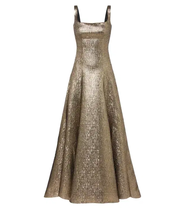 Roland Mouret Lamé jacquard gown