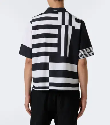 Versace Printed cotton and silk bowling shirt | Thumbnail 2 Versace Printed cotton and silk bowling shirt | Thumbnail 2