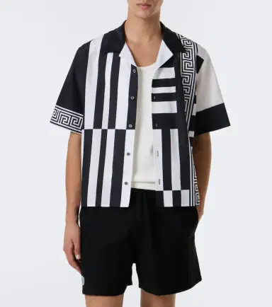 Versace Printed cotton and silk bowling shirt | Thumbnail 4 Versace Printed cotton and silk bowling shirt | Thumbnail 4