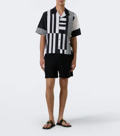 Versace Printed cotton and silk bowling shirt | Thumbnail 6 Versace Printed cotton and silk bowling shirt | Thumbnail 6