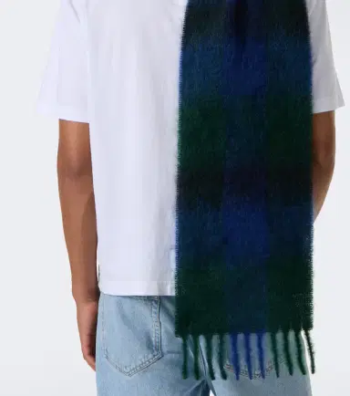 The Row Creana checked mohair and wool scarf | Thumbnail 4