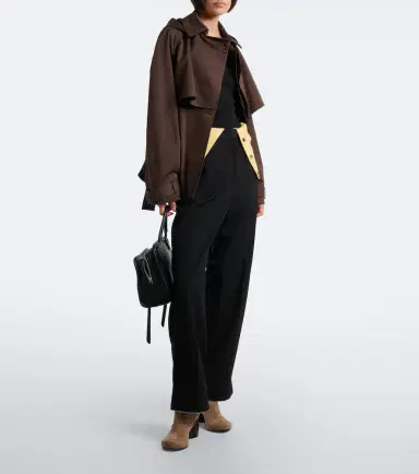 Loewe Paneled wool wide-leg pants | Thumbnail 4