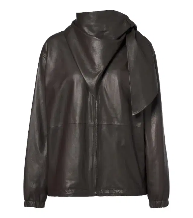 Loewe Scarf-detail leather jacket