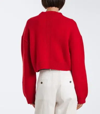 FFORME Marcela cropped wool and cashmere sweater | Thumbnail 2