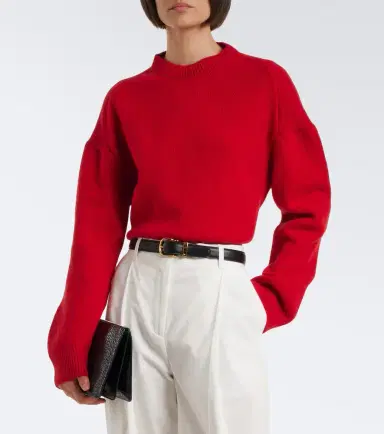 FFORME Marcela cropped wool and cashmere sweater | Thumbnail 5