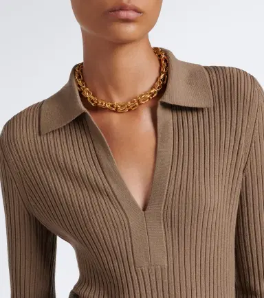 Joseph Ribbed-knit wool-blend polo sweater | Thumbnail 2