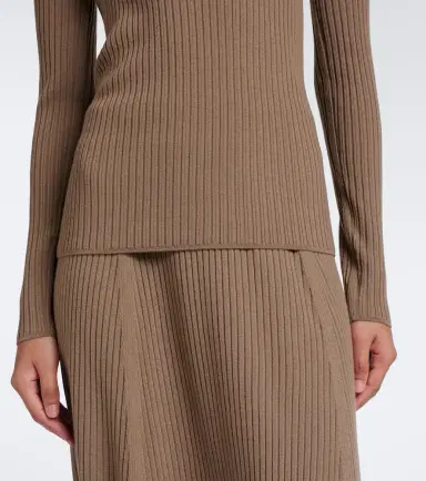 Joseph Ribbed-knit wool-blend polo sweater | Thumbnail 3