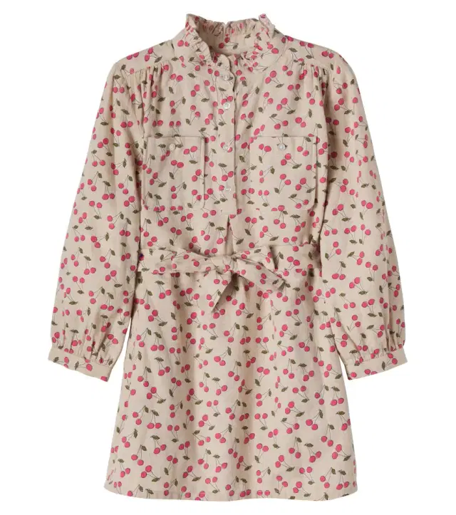 Bonpoint Tiphany belted printed cotton dress