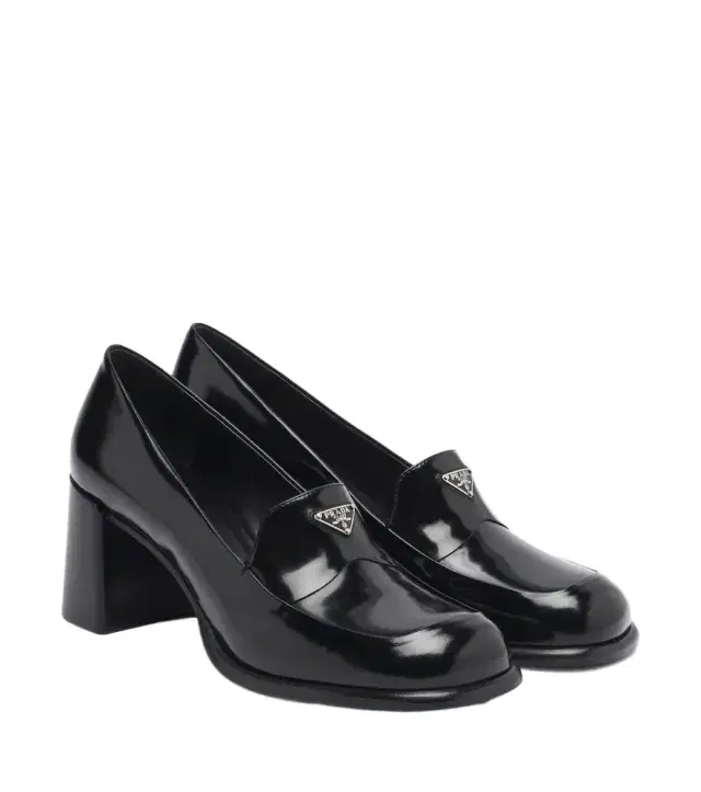 Prada Patent leather loafer pumps