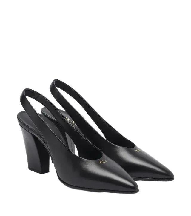 Prada Leather slingback pumps