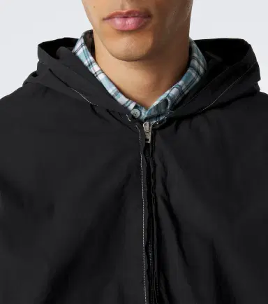 Acne Studios Logo hooded cotton poplin jacket | Thumbnail 2 Acne Studios Logo hooded cotton poplin jacket | Thumbnail 2