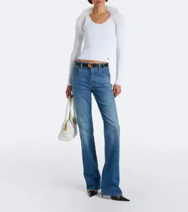 Gucci Mid-rise flared jeans | Thumbnail 2
