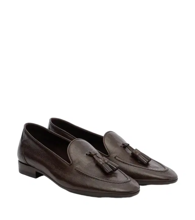 The Row Caden leather loafers