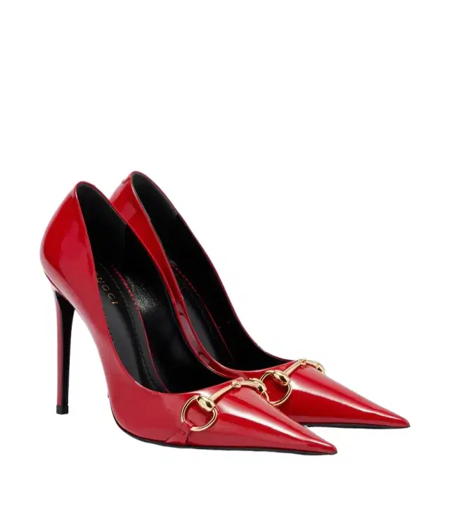 Gucci Donna Horsebit patent leather pumps