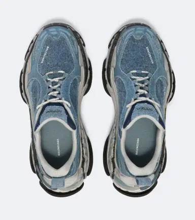 Balenciaga Triple S 2 denim sneakers | Thumbnail 4 Balenciaga Triple S 2 denim sneakers | Thumbnail 4