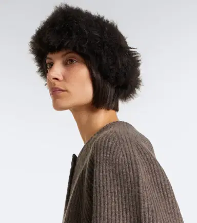 Yves Salomon Shearling headband | Thumbnail 3