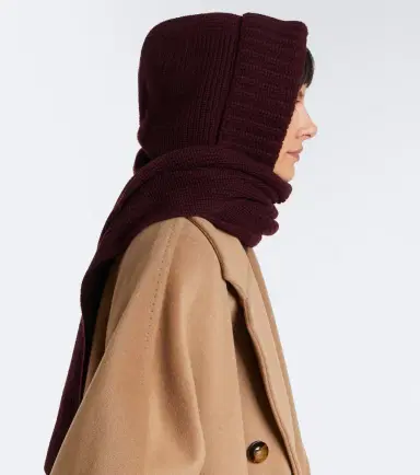 Yves Salomon Ribbed-knit wool and cashmere hood | Thumbnail 4