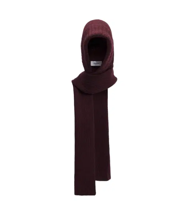 Yves Salomon Ribbed-knit wool and cashmere hood