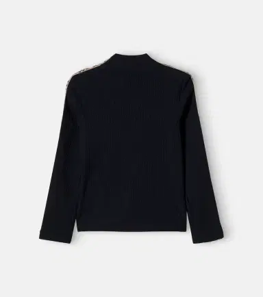Burberry Kids Burberry Check ribbed-knit cotton-blend sweater | Thumbnail 3