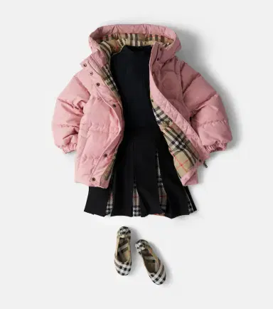 Burberry Kids Burberry Check ribbed-knit cotton-blend sweater | Thumbnail 4