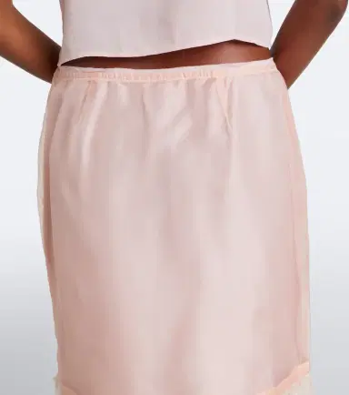 Staud Lark feather-trimmed silk miniskirt | Thumbnail 5
