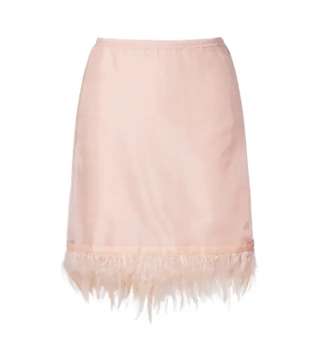 Staud Lark feather-trimmed silk miniskirt