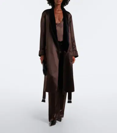 Tom Ford Silk satin wrap coat | Thumbnail 2