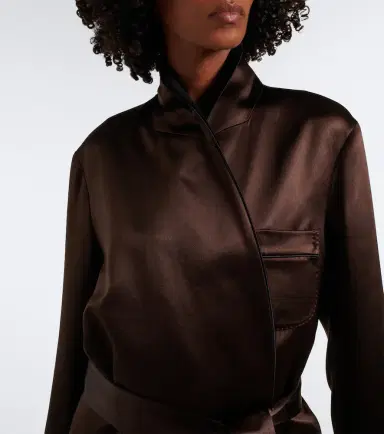 Tom Ford Silk satin wrap coat | Thumbnail 5