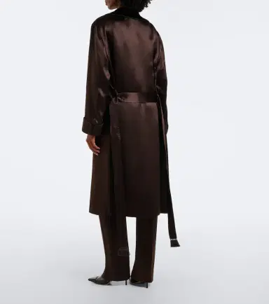 Tom Ford Silk satin wrap coat | Thumbnail 6
