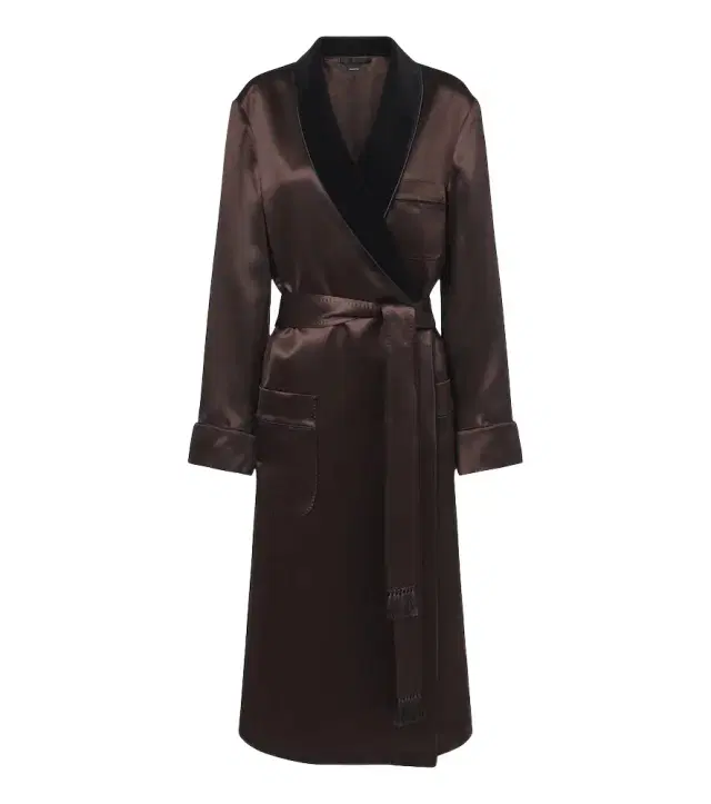 Tom Ford Silk satin wrap coat