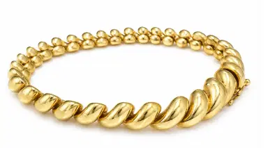 Wish Fine Jewelry 14K Gold Twist Chain Bracelet | Thumbnail 1