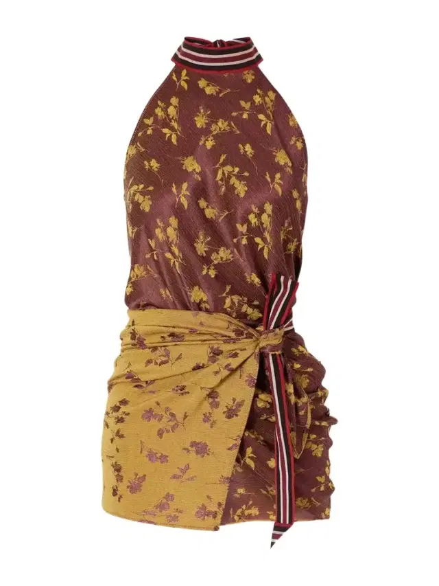 Dries Van Noten Floral-jacquard Silk Cloqué Blouse