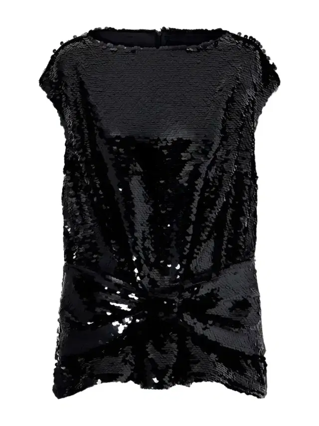 Simone Rocha Bow-detail Sequin-embellished Mesh Blouse