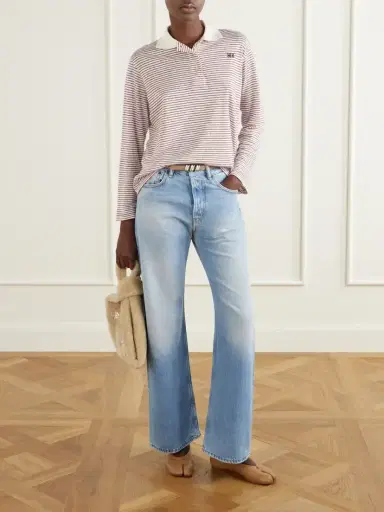 Maison Margiela Tabi Split-toe Textured-leather Ballet Flats | Thumbnail 4 Maison Margiela Tabi Split-toe Textured-leather Ballet Flats | Thumbnail 4