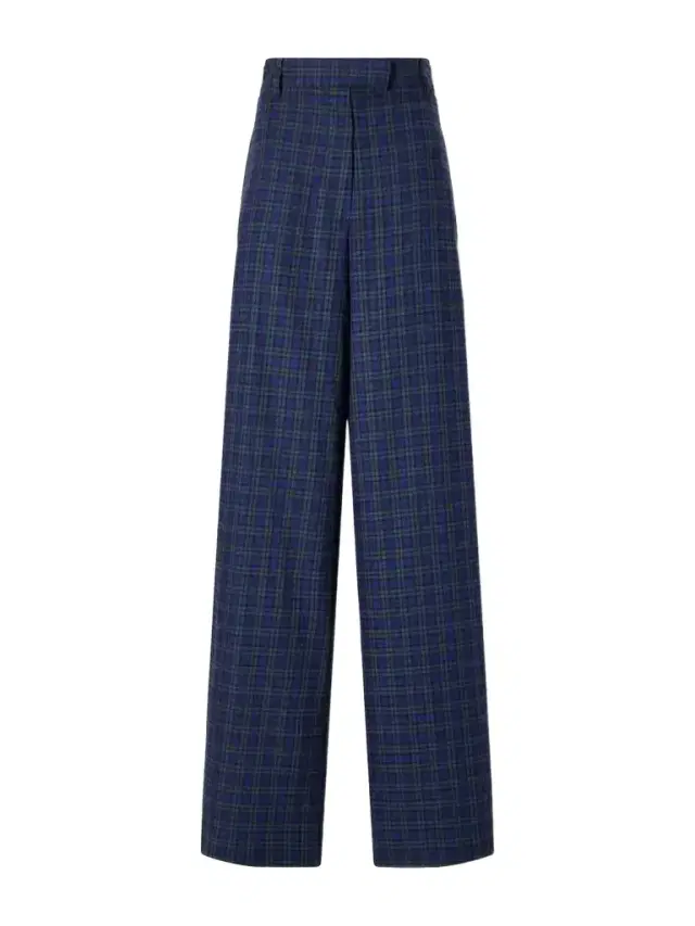 Dries Van Noten Checked Cotton Wide-leg Pants