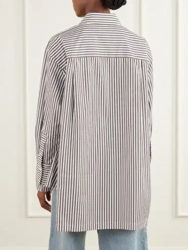 Joseph Thea Striped Cotton-poplin Blouse | Thumbnail 4