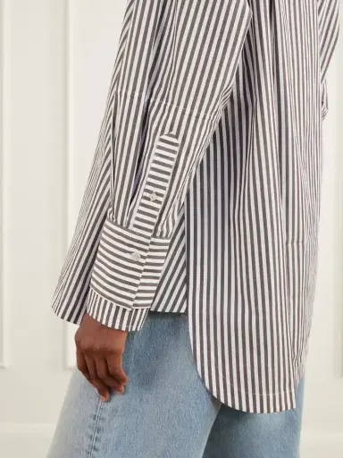 Joseph Thea Striped Cotton-poplin Blouse | Thumbnail 5