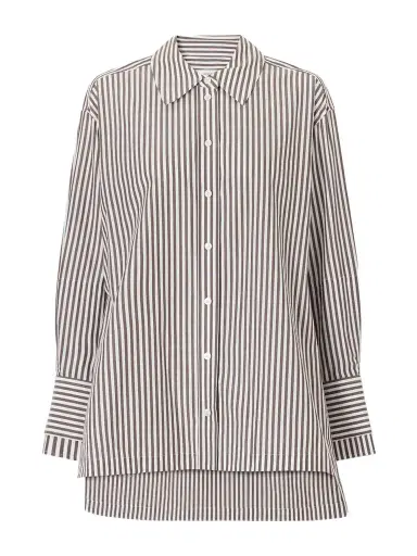 Joseph Thea Striped Cotton-poplin Blouse | Thumbnail 1