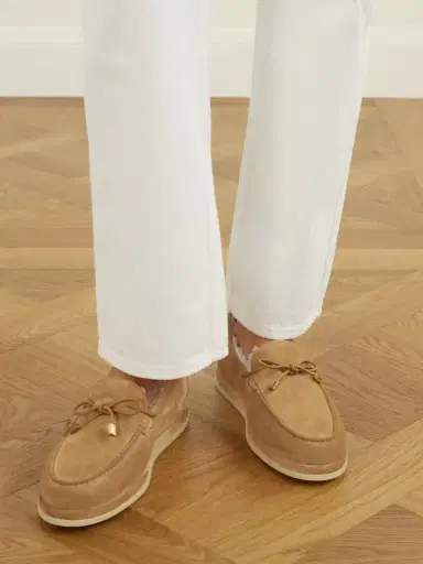 Tod's Gommino Shearling Suede Loafers | Thumbnail 2 Tod's Gommino Shearling Suede Loafers | Thumbnail 2