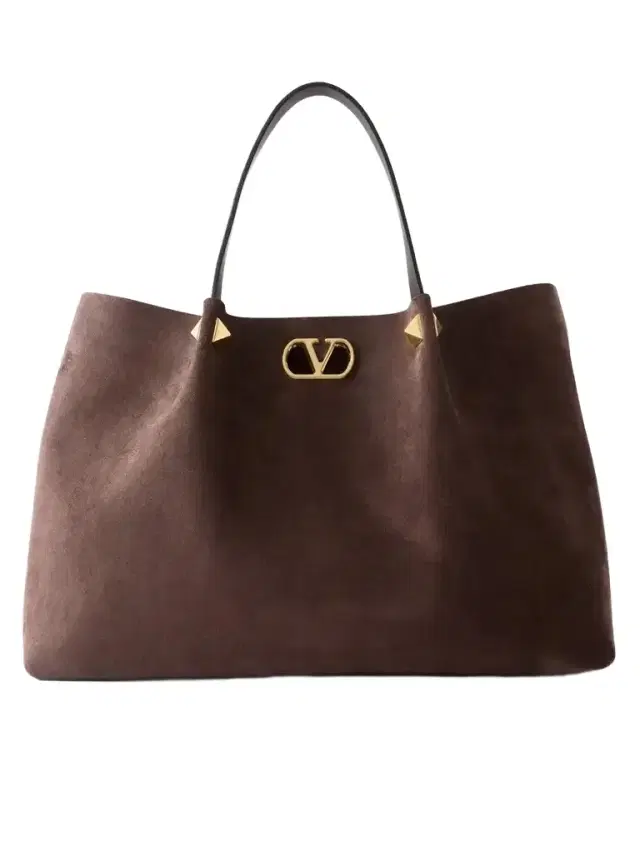 Valentino Garavani Vlogo Signature Studded Suede Tote