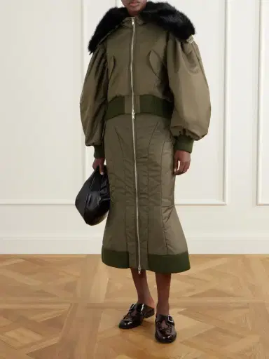 Simone Rocha Satin Midi Skirt | Thumbnail 2 Simone Rocha Satin Midi Skirt | Thumbnail 2