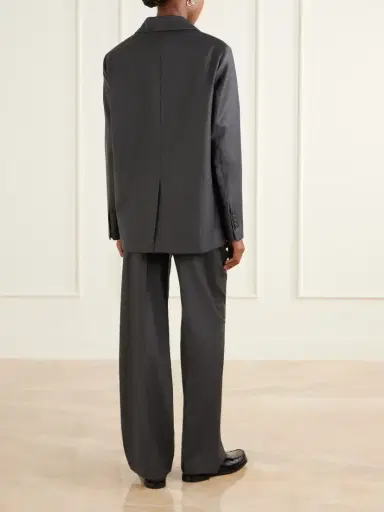 Loulou de Saison Donau Double-breasted Wool Blazer | Thumbnail 4
