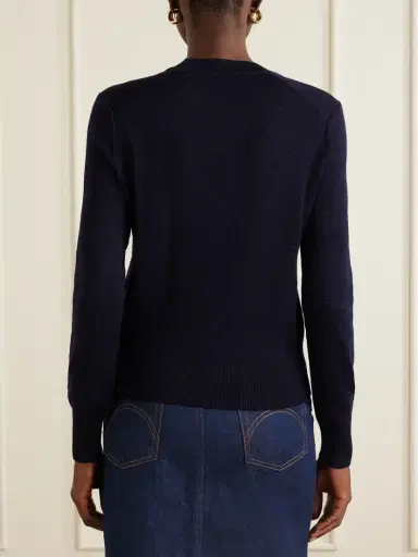 AMI PARIS Adc Embroidered Merino Wool Sweater | Thumbnail 3