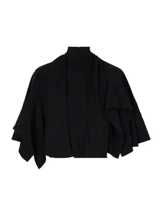 Tibi Cape-effect Tie-detailed Gauze Blouse
